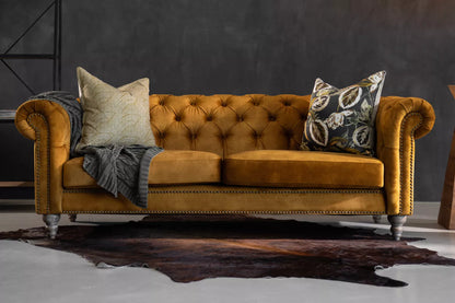 Sofá Chesterfield Mostaza